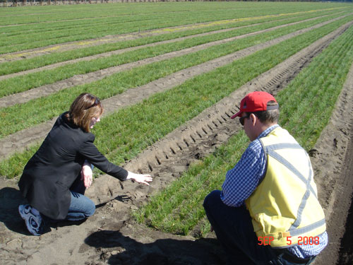 vicki and patricio at carlos douglas nursery