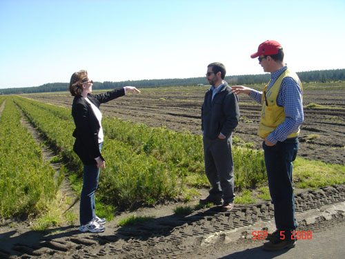 vicki, jean-pierre, and patricio at carlos douglas nursery